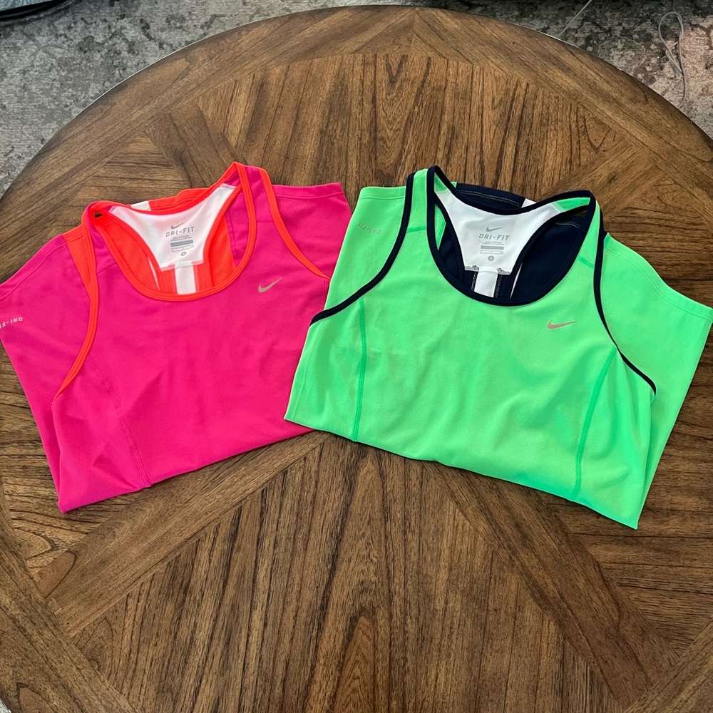 Set of 2 Nike Women’s Dri-FIT Athletic Tops